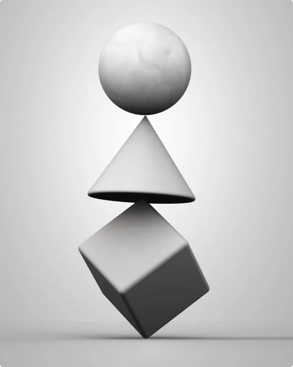 Abstract geometric composition representing structure and clarity in mortgage advice.